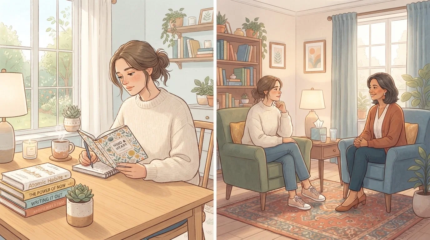 Therapy vs. Self-Help: When Each Actually Makes Sense
